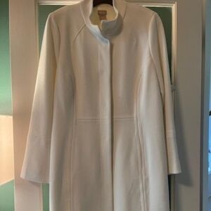 Long Ivory Knit Jacket/Topper
